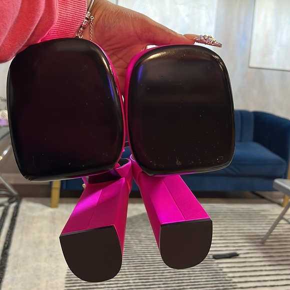 Versace Satin Platform Heels - Picture 2 of 3